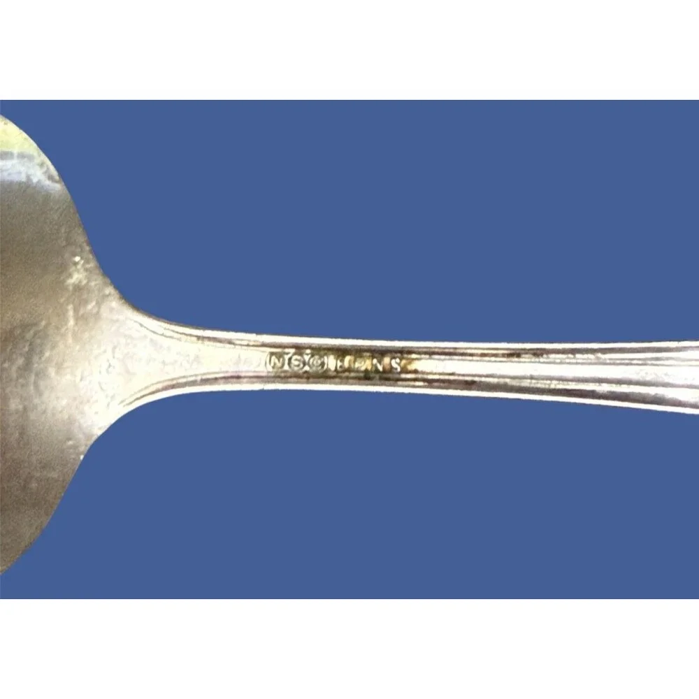 National Silver Co Caroline Cream Ladle Vintage Art Deco Silverplate 20s 30s USA